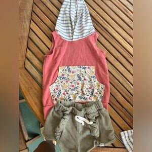 Lulu + Roo aka little rd co. , hoodie 3T shorts 3T